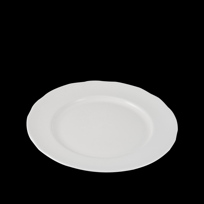 Plain white dinner plate