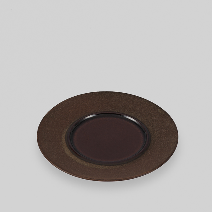 Osaka Round Plate Brown