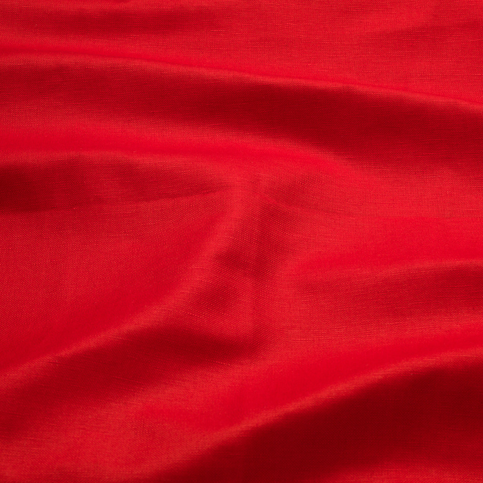 Scarlet Colour Linen