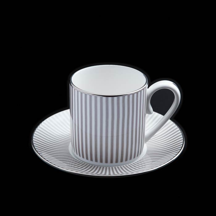 Solis Platimum Demi Tasse & Saucer