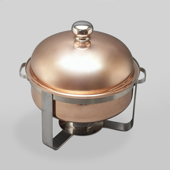 Round Copper Chafing Dish