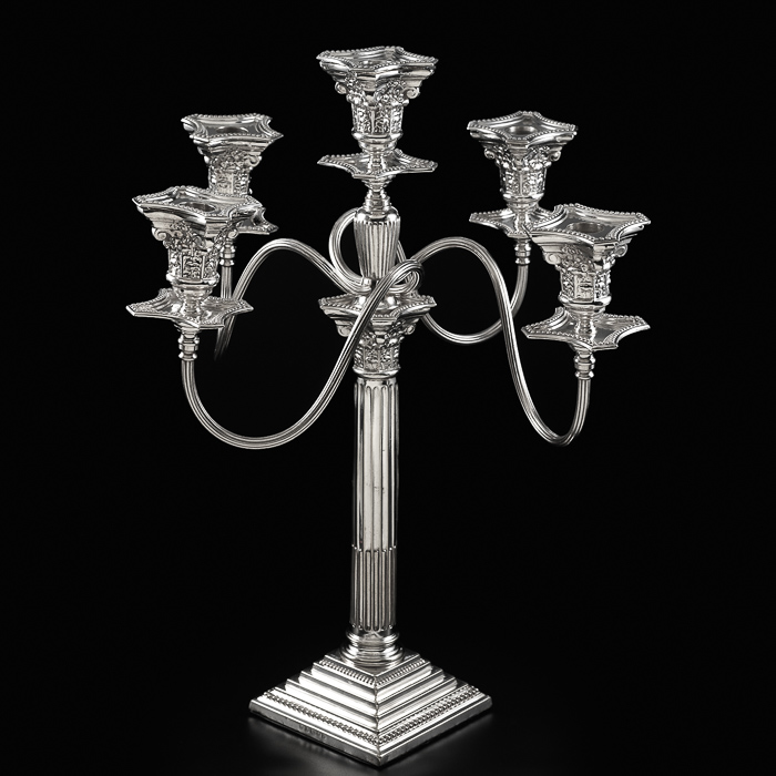 Corinthian 5 Branch Silver