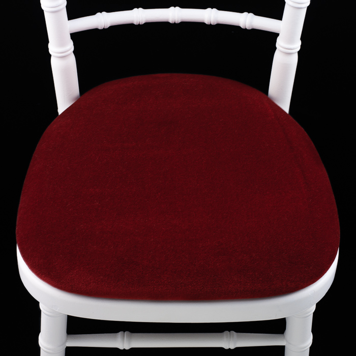 Seat Pad Burgundy Draylon