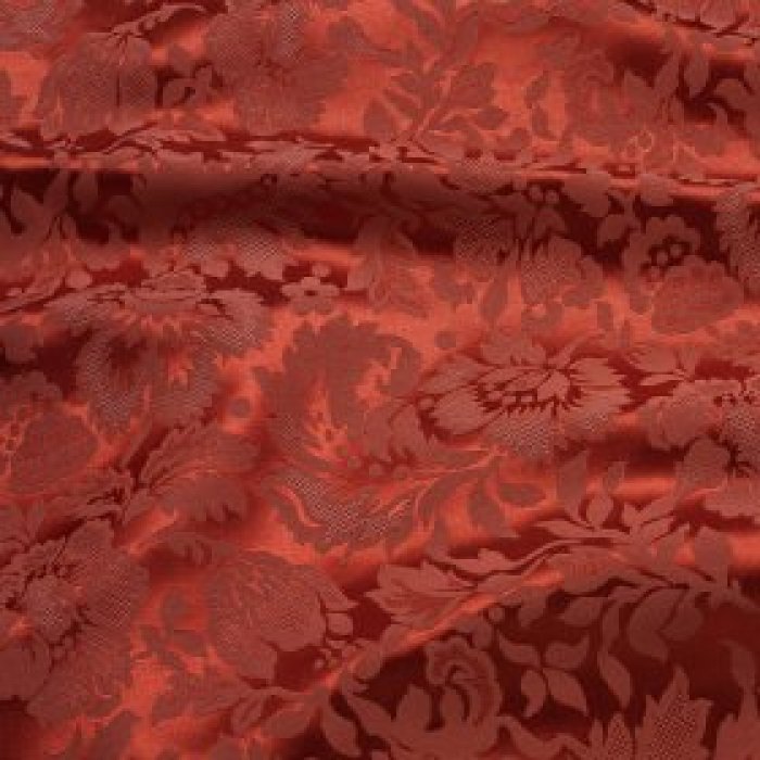 Coral damask chair cover