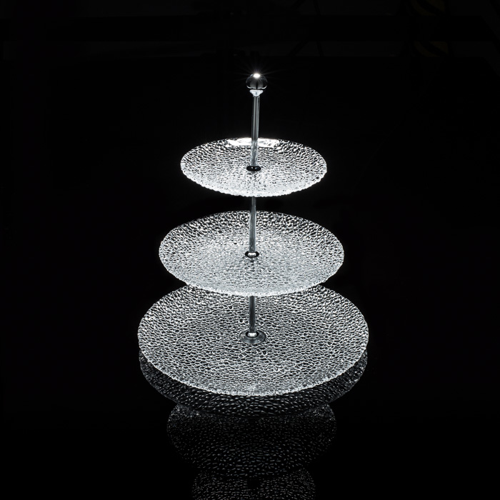 Pebble cake stand 3 tier