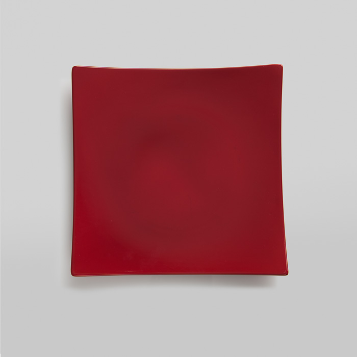 Square Plate Red