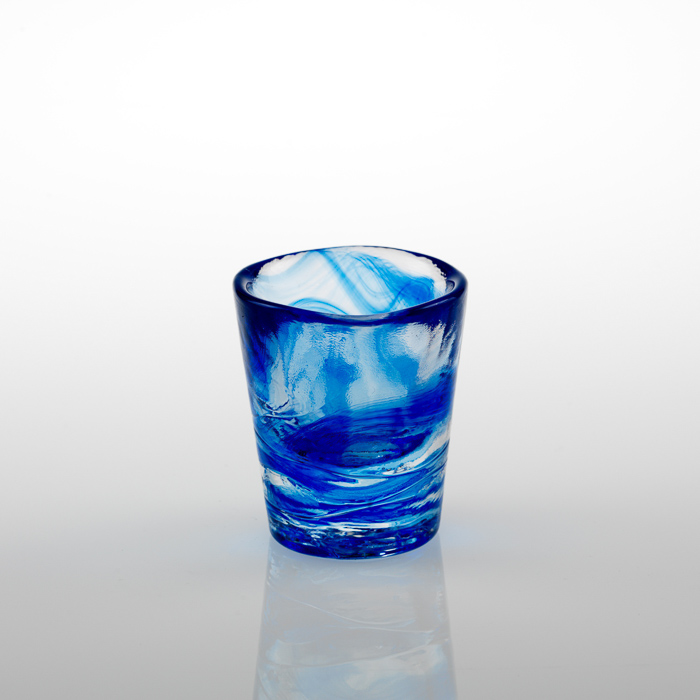 Shot Glass Blue Kosta Boda