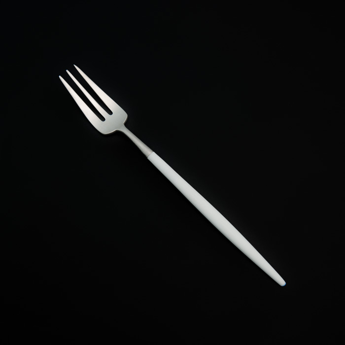 Athena White Canapé Fork