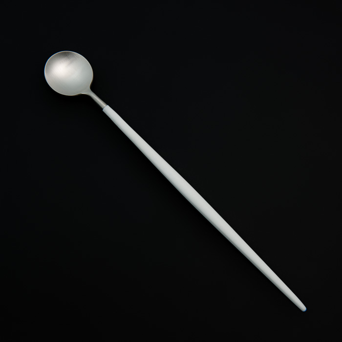 Athena White Long Canapé Spoon