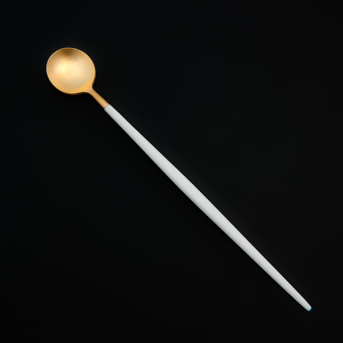 Athena Gold Long Canapé Spoon