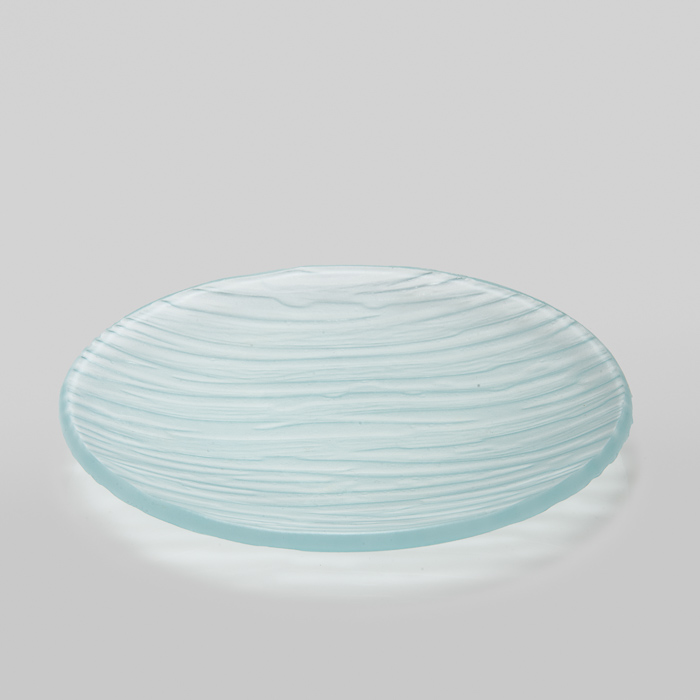 Canape Bark Frosted Round Plate