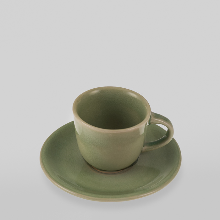 Celadon Espresso Cup & Saucer