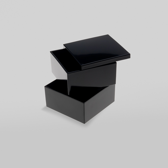 Bento Box Black Lacquer Square