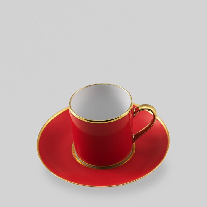 Demi Tasse & Saucer Cardinal