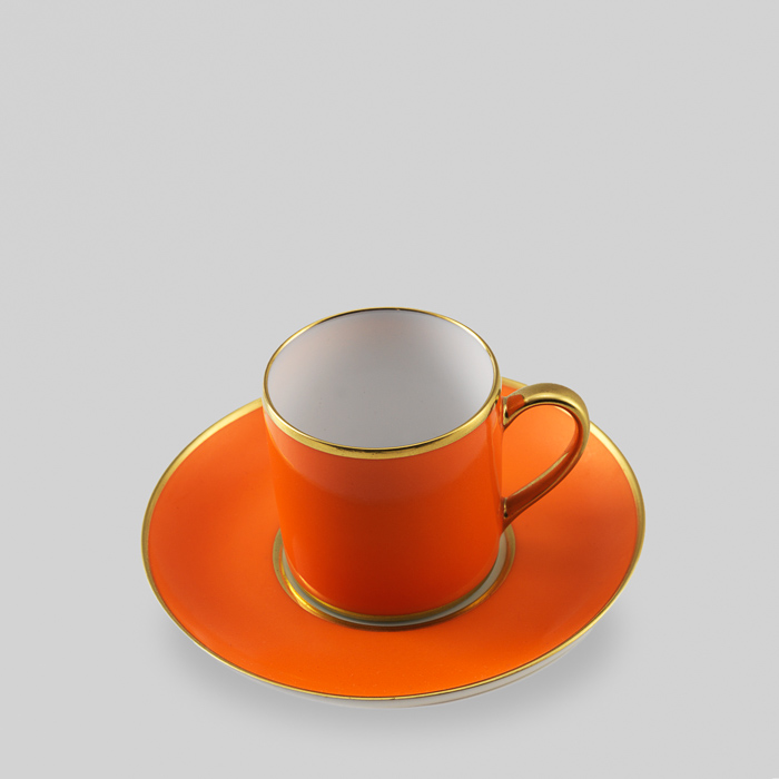 Demi Tasse & Saucer Sienna Orange