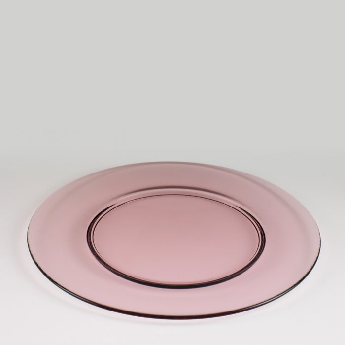 Mauve Glass Charger Plate