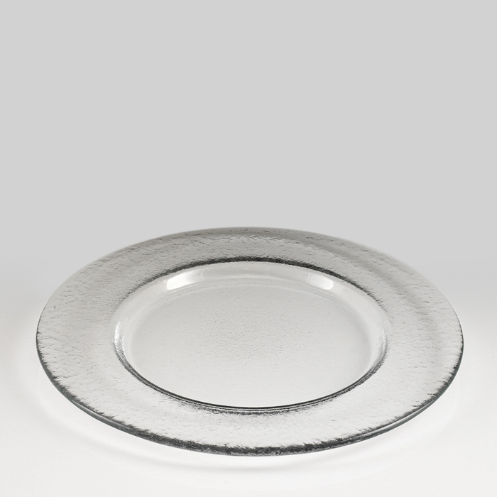 Frosted Clear Charger Plate