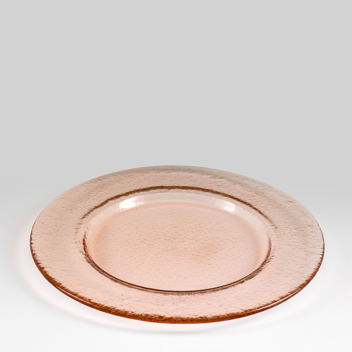 Frosted Rose Charger Plate