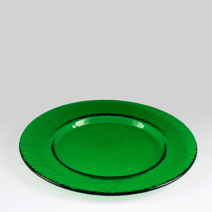 Frosted Green Charger Plate