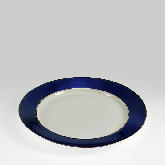 Blue Rim Charger Plate