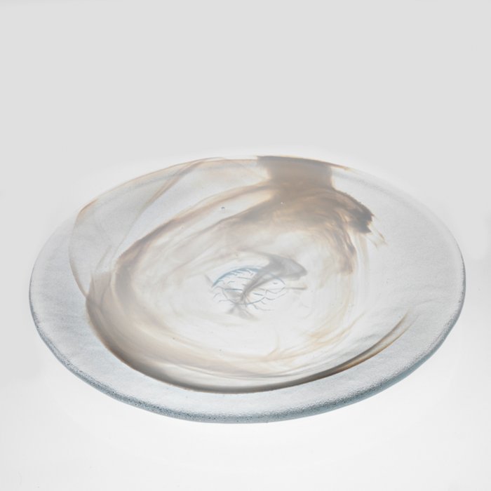 Kosta Boda Glass Plate White