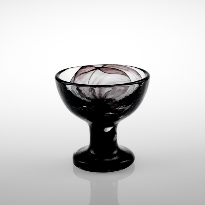 Kosta Boda Glass Coupe Black