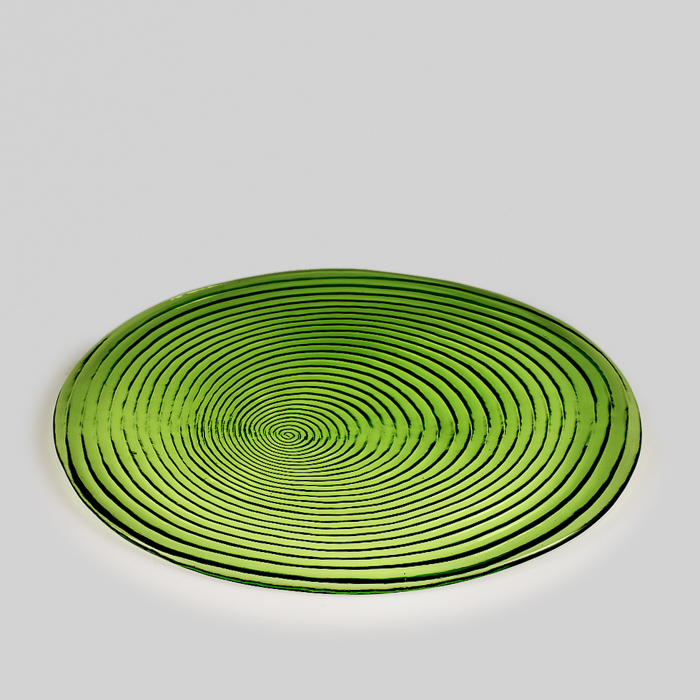 Spiral Glass Canape Green