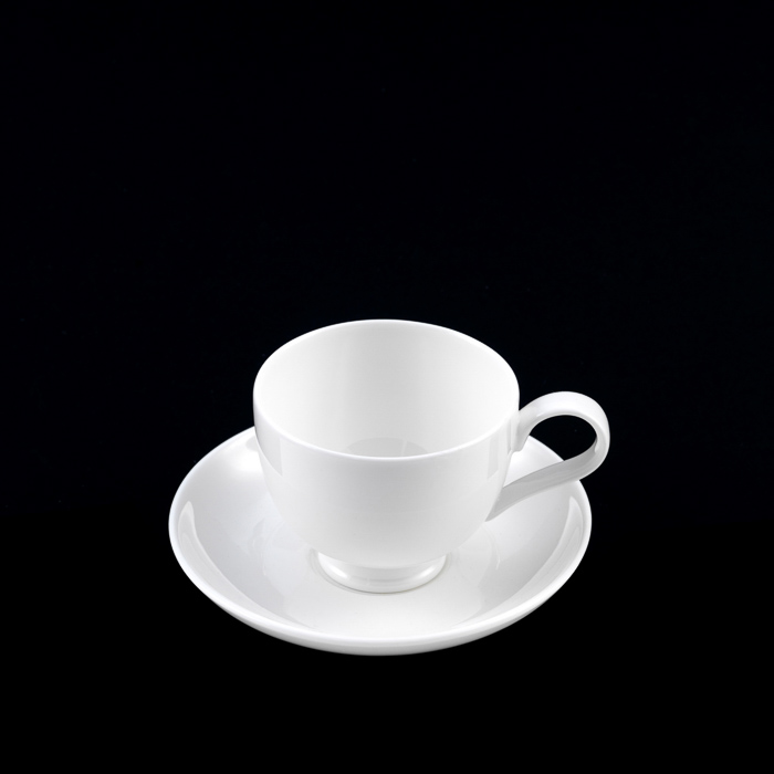 Royal White Espresso Cup & Saucer