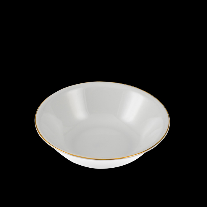 White & Gold Dessert Bowl