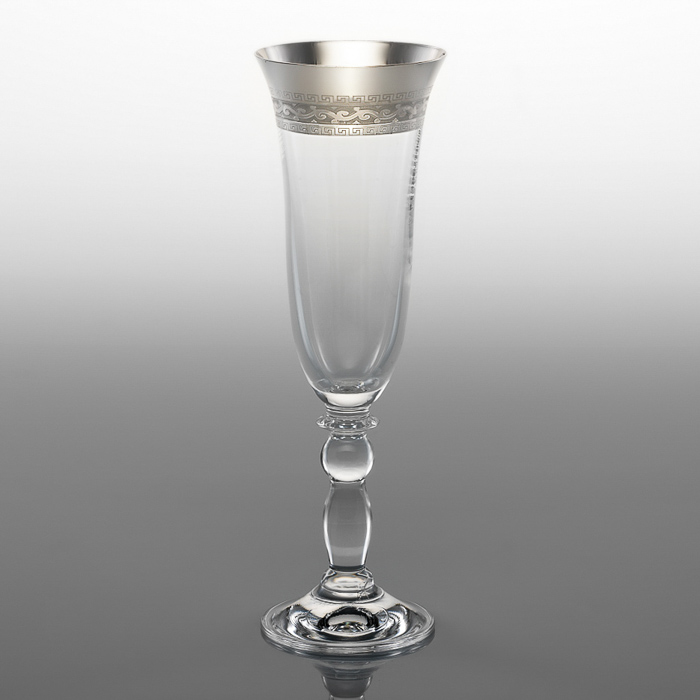 Baroque Platinum Champagne Flute