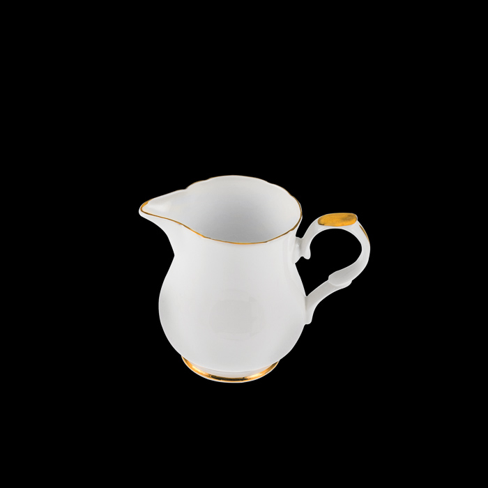 White & Gold Milk Jug Large