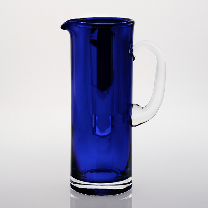 Harlequin Jug Blue