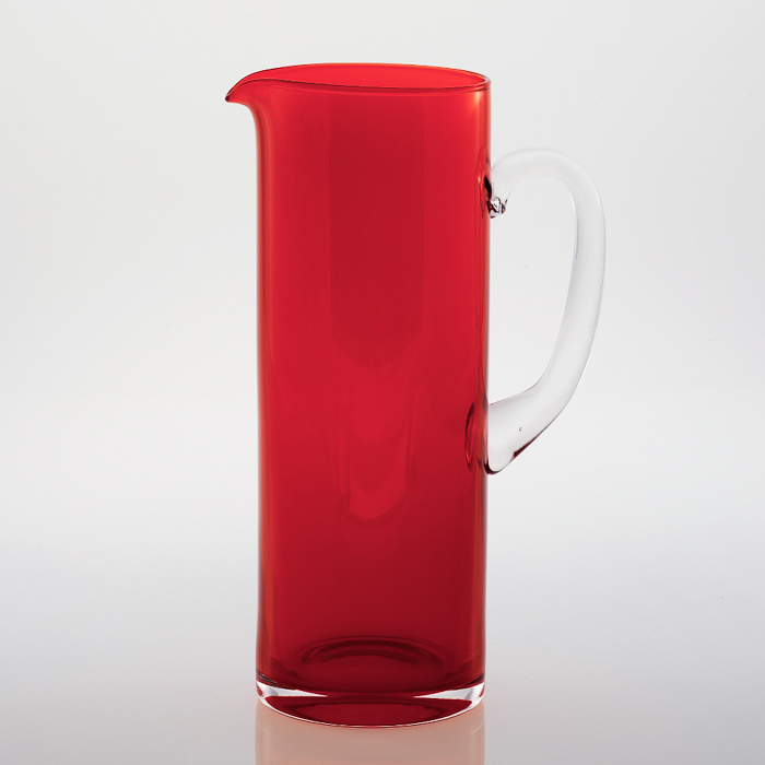 Harlequin Jug Red