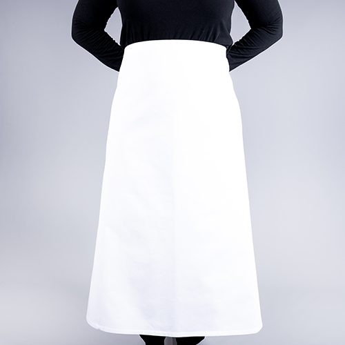 Apron Waist Length White