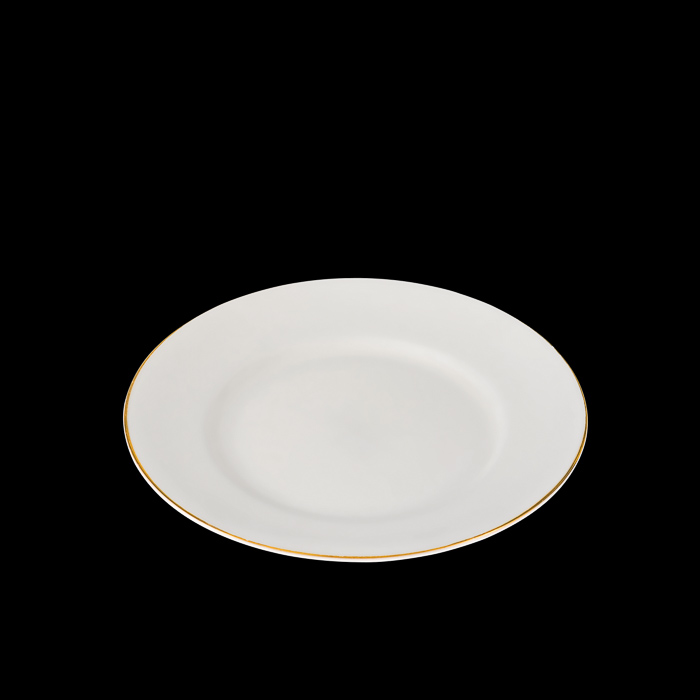 White & Gold Side Plate