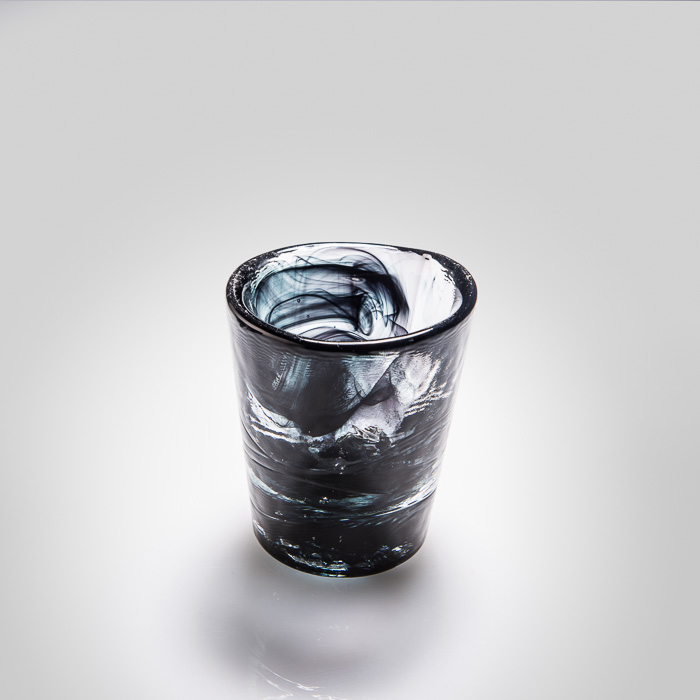 Kosta Boda Shot Glass Black