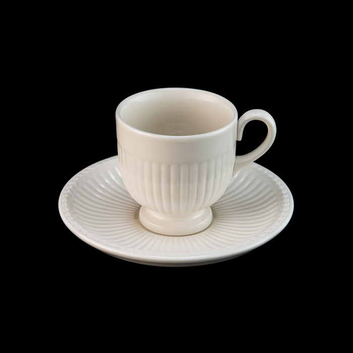 Wedgewood Cream Espresso Cup & Saucer