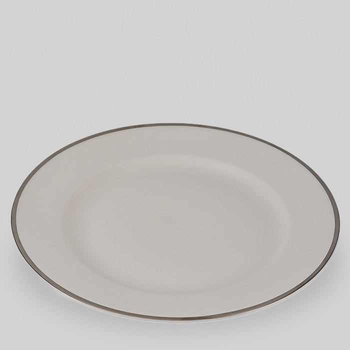 Platinum Band Dinner Plate