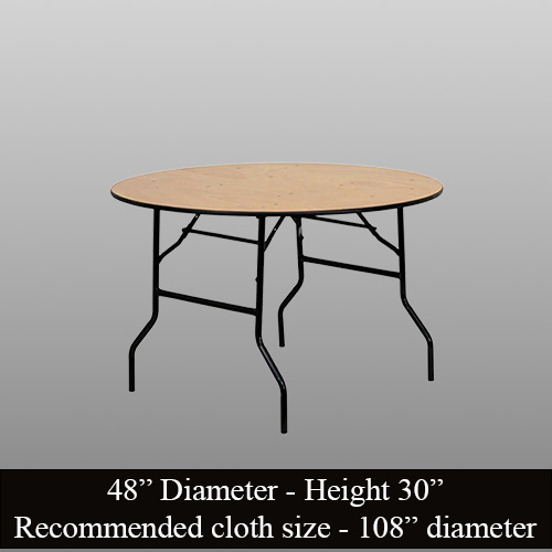 4' Round Table