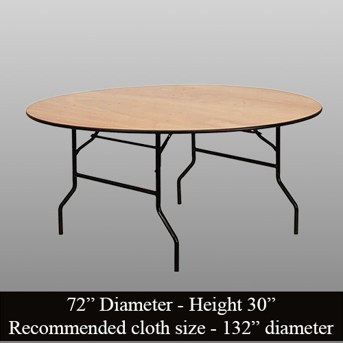 6' Round Table